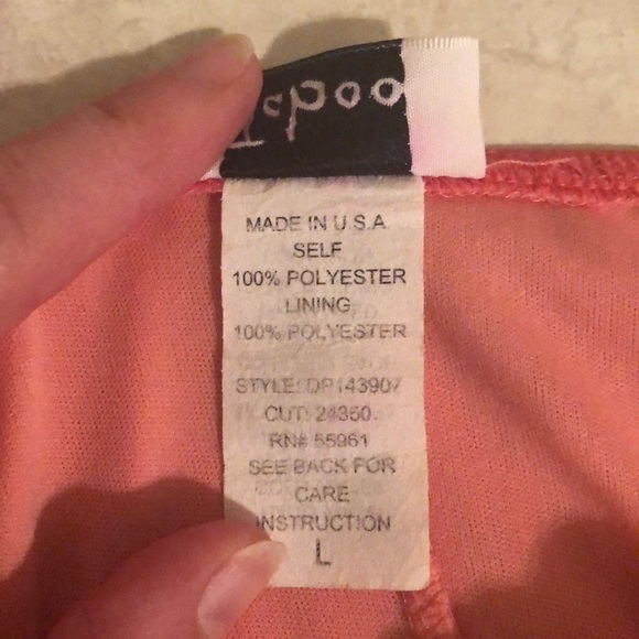 Peach & sparkly. Taboo dress! Size L. Not pink ;/ - Picture 4 of 5